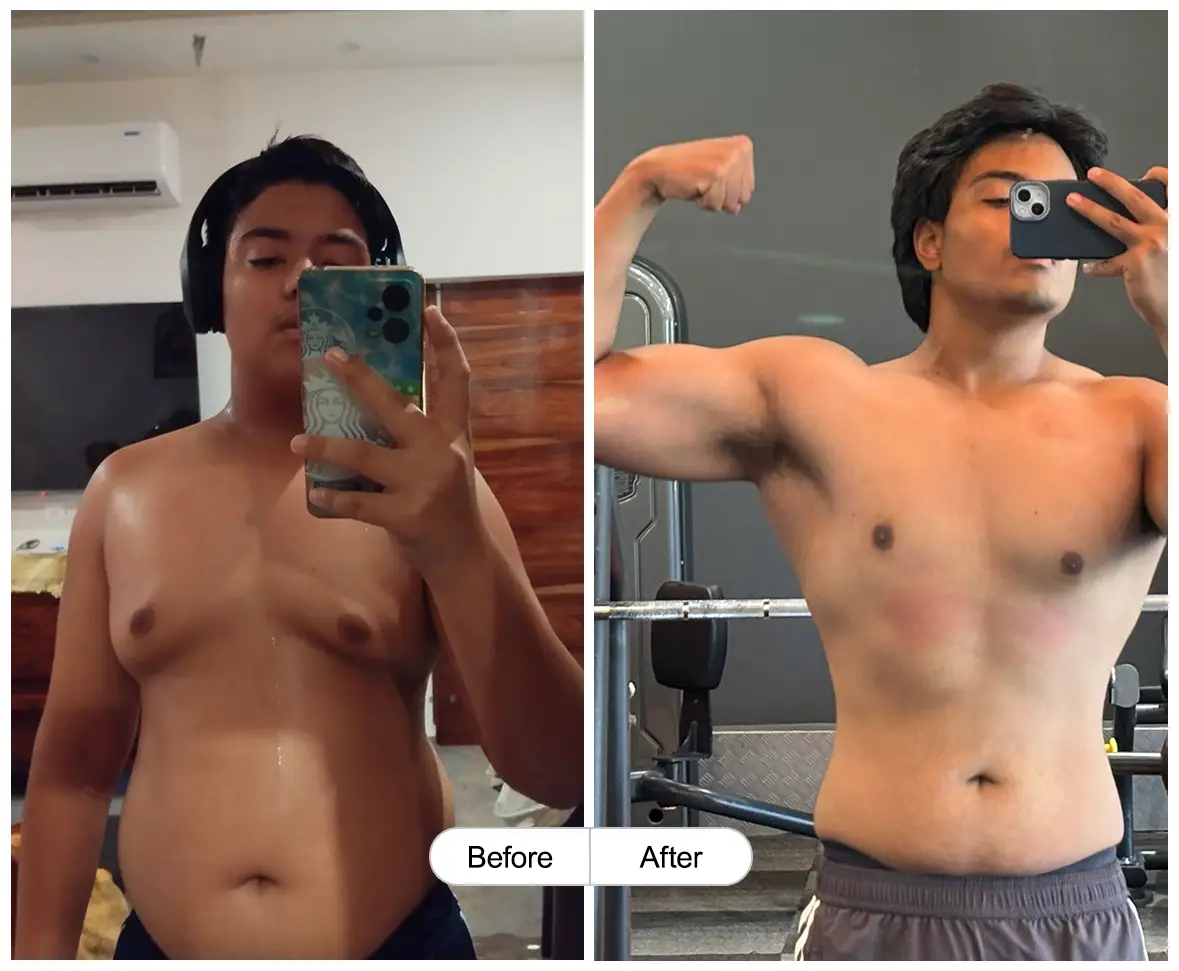 Veerpartap before and after transformation