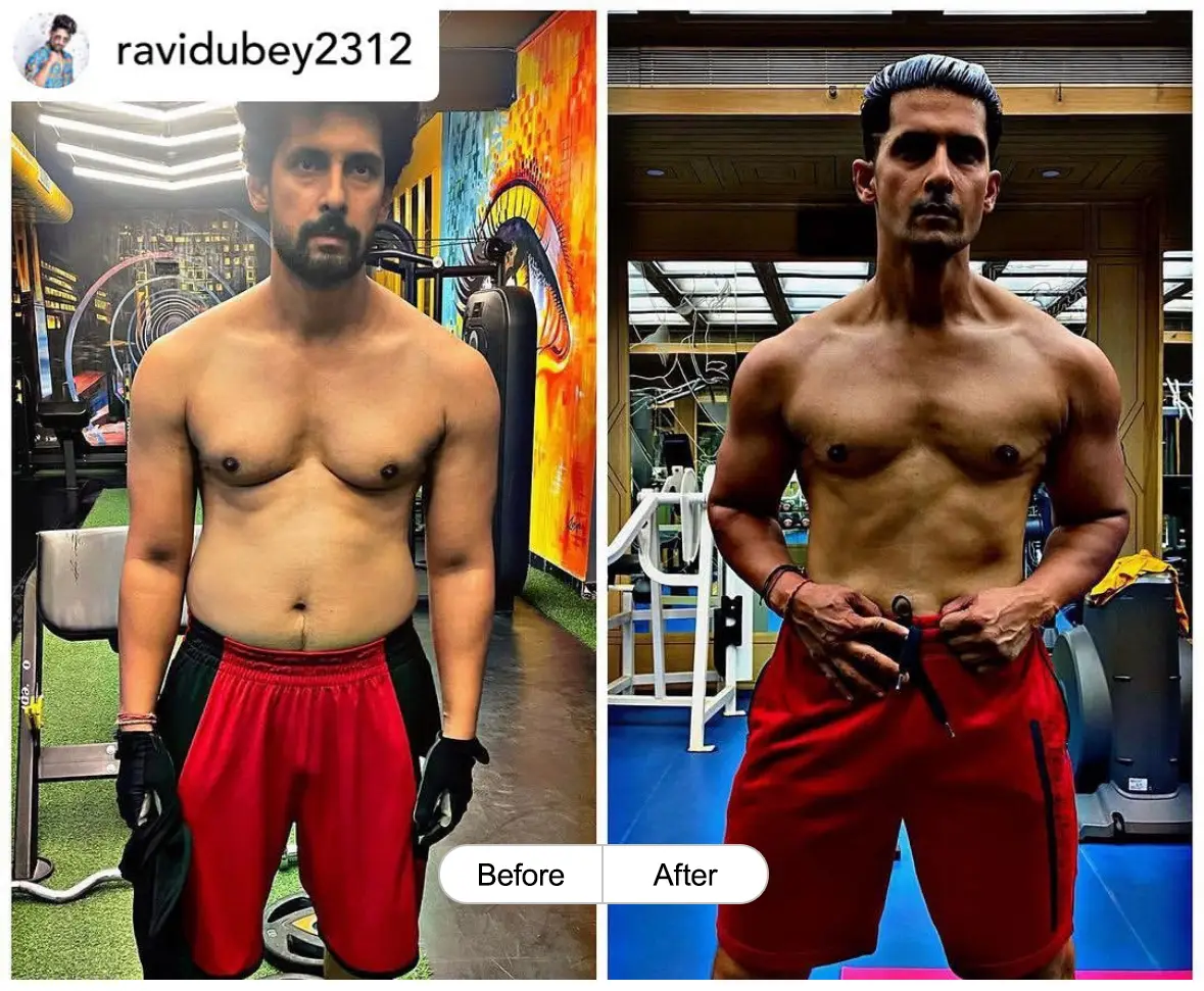 Rahul Dubey before and after transformation